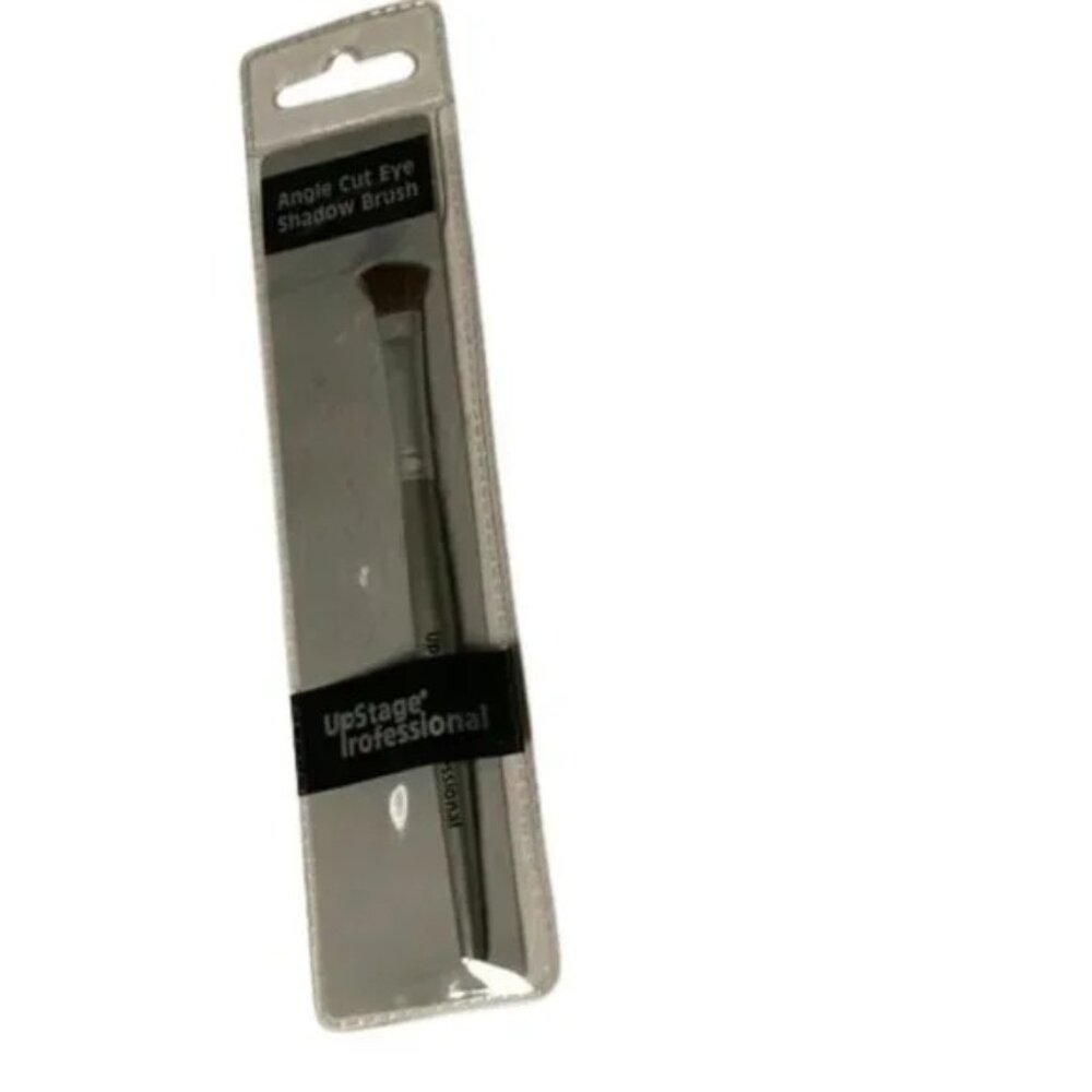 Upstage Professional Angle Cut Eye Shadow Brush Silver NEW
